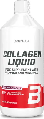 Obrázok produktu pre BioTech USA Collagen Liquid 1000 ml tropical / Kolagn / Tekut hydrolyzovan kolagn obohaten o vitamny a minerly