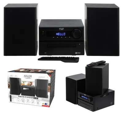 Zdjęcie produktu dla Camry Adler AD 1917 Muzikinis centras hi-fi su bluetooth, cd, usb i radiem fm