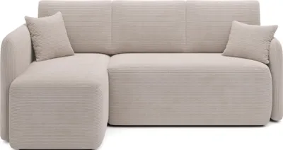 Produktbild von Krudox HADS Ecksofa 206x89x150 cm - Schlafsofa mit Bettkasten - Couch mit Stauraum - Sofa mit Schlaffunktion 184x115 cm - Links - Stoff: Jarell 18