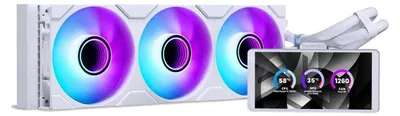 Produktbild von Phanteks Glacier One 360M25 LCD, All-in-One-Flüssigkeitskühler, 12 cm, Weiß