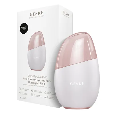 Produktbild von Cool & Warm Eye & Face Massager, 7 in 1 für Gesicht & Augen | Batterielose Wärme- & Kühltechnologie | Gegen Augenringe & Tränensäcke | Anti-Aging