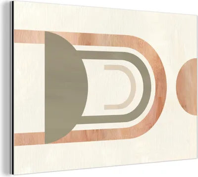Obrázok produktu pre Nástenná dekorácia Kovový kovový obraz Wall Art 120x80cm Kruh - abstraktné - dizajn Muchowow Hliníkové obrazy