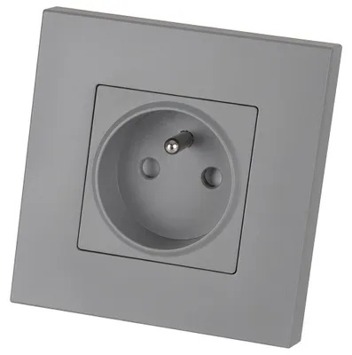 Zdjęcie produktu dla Gniazdo Kontakt Gniazdko Plastikowe LINEA z Bolcem Uziemieniem Szare MIUUN, productTiles.product.images.aiGenerated