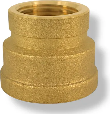 Produktbild von Muffe reduziert Reduzierung Messing CW617N Innengewinde Fittings IG x IG 1 auf 3/4 Zoll