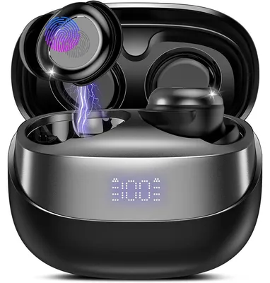 Produktbild von Schlafkopfhörer Bluetooth 5.4, Mini In-Ear Kopfhörer für Seitenschläfer, ultraleicht 3g, 4-8 Std. Akkulaufzeit, HiFi Stereo mit LED Ladeanzeige für Schlafen und Reisen