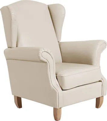Produktbild von Ohrensessel Katria Bezug Kunstleder Buche natur / beige 22850
