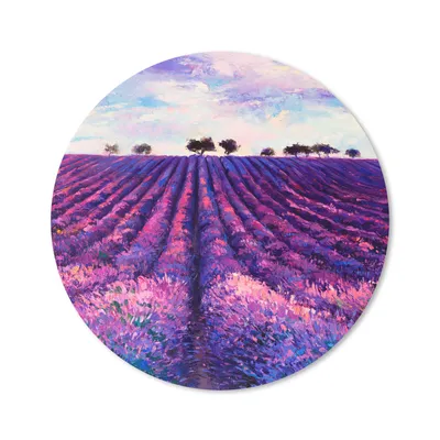 Produktbild von MuchoWow® Mauspad Mousepad Ölfarbe - Malerei - Blumen 40x40 cm - Mousepads - Maus Mat - Pad - Mausunterlage - Schreibtisch Accessoires
