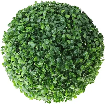 Image de Boule décorative artificielle en plante, décoration de jardin verte pour pot ou balcon, plante artificielle résistante aux UV - Orby