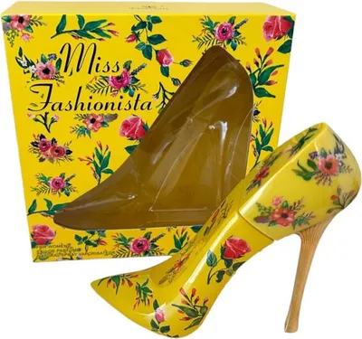 Perfüm in High Heel Form mit Blumenmuster