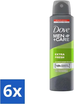 Immagine prodotto di Dove - Deodorante - Extra Fresh per uomo - Fresca fragranza e protezione - 150 ml - Confezione risparmio - 6 pezzi