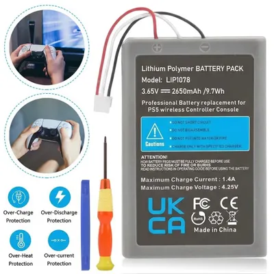 Productafbeelding van Controller-accu - Compatibel met CFI-ZCT1W - Vervangingsaccu - 2650 mAh - Li-polymeer - Langere speelduur