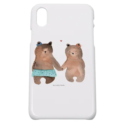 Produktbild von Mr. & Mrs. Panda Iphone 10 Handyhülle Bär Freundin - Weiß - Geschenk, Beste Freund Liebe Liebesbeweis Verliebt Kumpel Kumpeliene, Cover, Hülle, Handy, Teddy, X