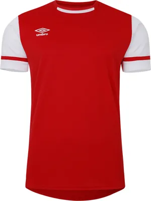 Image de Umbro - Maillot enfant "Cavelle" UO2431 (158) (Rouge vermillon/ Blanc brillant)