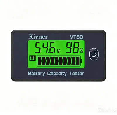 Batteriemonitor 8-120 V LCD-Voltmeter ±1 % für LiFePO4/Lithium/Blei-Säure