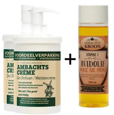 Produktbild von 2x Craft Cream 1000ml + 1x Vitamin E Hautöl 200ml