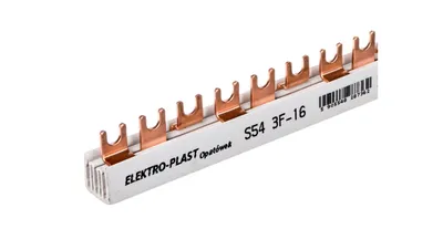 Produktbild von Anschlusssammelschiene 3P 80A 16mm2 Gabel (54mod.) 3F S-543F-16 45.316