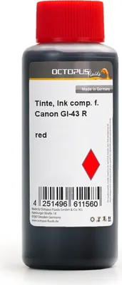 Produktbild von Nachfülltinte für Canon GI-43 R Pixma G 540, G 640 MegaTank rot  100 ml