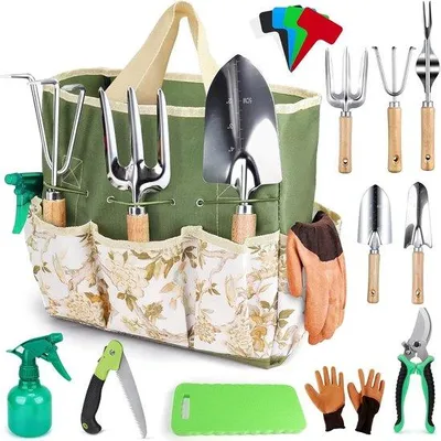 Immagine prodotto di Set di attrezzi da giardino - 12 pezzi - Idea regalo per gli amanti del giardinaggio