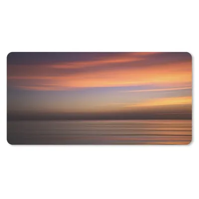 Produktbild von MuchoWow® Schreibtischunterlage Meer - Orange - Himmel 80x40 cm - XXL Mauspad - Gaming Mauspad