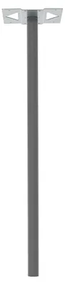 Produktbild von Befestigungsset – H. 116 x B. 33 x T. 5 cm – grau