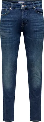 Produktbild von ONLY & SONS Slim Fit Jeans Basic Denim Hose ONSLOOM Stretch Tapered Trousers Größe: 28W / 34L
