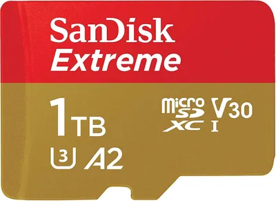 Immagine prodotto di SanDisk Extreme - 1000 GB - MicroSDXC - Classe 10 - UHS-I - 160 MB/s - 90 MB/s