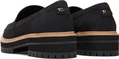 Zdjęcie produktu dla TOMS Cara skórzane damskie czarne mokasyny