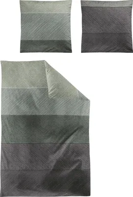Produktbild von Irisette Edel-Feinbiber Bettwäsche-Garnitur Koala 8430  Farbe grün  135x200+80x80cm