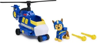 Image de SPIN MASTER Véhicule et Figurine Chase Air Rescue La Pat' Patrouille