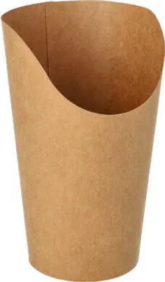 Produktbild von 500 Wrap Cups, Pappe 470 ml 13,4 cm x 6 cm x 8 cm braun