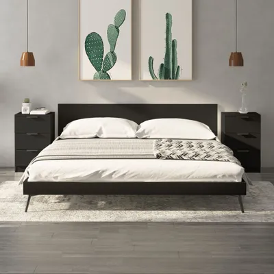 Obrázek produktu pro vidaXL Noční stolky 2 ks černé 40x36x65 cm
