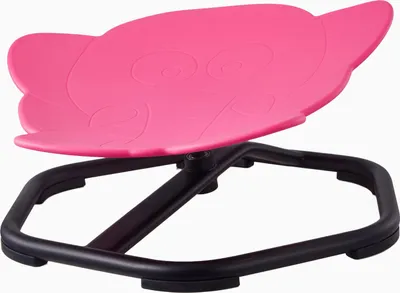 Produktbild von SucceBuy Kinderdrehstuhl in Elefantenform, 100 kg Belastbarkeit, sensorisches Spielzeug mit rutschfestem Metallfuß, fördert Koordination, Gleichgewicht und Konzentration, Rot