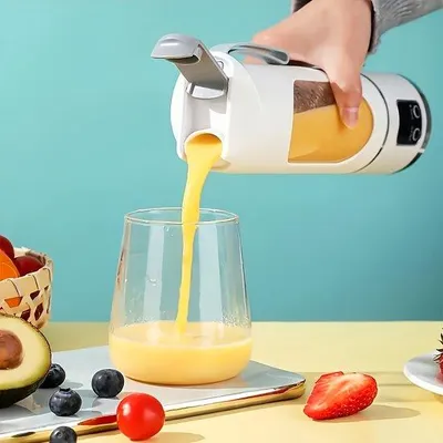Obrázek produktu pro Přenosné mixéry na ovocné smoothie s USB nabíjením – snadno se čistí, vhodné na ovocné a zeleninové smoothie – objem 300 ml až 500 ml