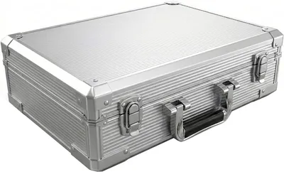 Produktbild von Leerer Pokerchip Koffer für 1000 Chips mit Blind Buttons | Leerer Koffer für bis zu 1000 Standard-Pokerchips, inklusive Dealer, Small Blind und Big Blind Button. Ohne Chips.