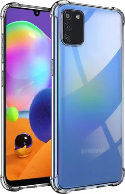 Produktbild von Conie Rugged Silikon Schutzhülle für Samsung Galaxy A03s Tasche Case Cover Bumper TPU Hülle in Transparent