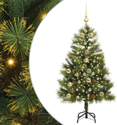 Zdjęcie produktu dla Sztuczna Choinka z Zawieszkami Zielony 150 cm