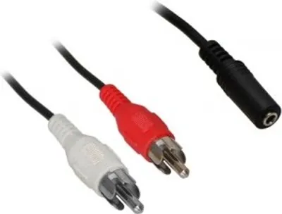 Produktbild von Wentronic AVK 179-020 0.2m, 3.5mm, 2 x RCA