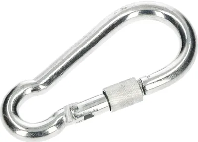 Obrázok produktu pre KOTARBAU® Hasičská karabína so skrutkovým zámkom pre 120 mm laná Odolná hasičská karabína pre reťaze