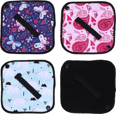 Obrázek produktu pro 4ks Pee Cloth pro ženy Opakovaně použitelné Pee Rag Pads Absorpční toaletní papír Omyvatelný Outdoor Travel Hiking Camping Backpacking Essentials