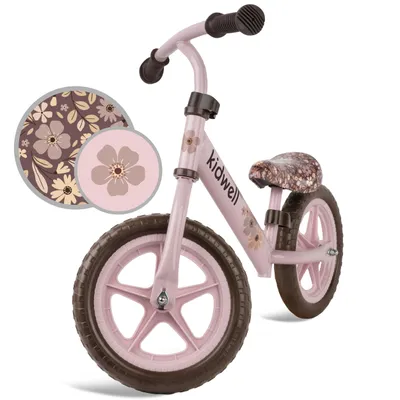 Produktbild von COIL Fahrrad-Laufrad, Lauflernrad, Kinderlaufrad, Rutscher, Balance Bike, Stahlrahmen, EVA-Schaumräder, maximales Gewicht 30 kg, Flower