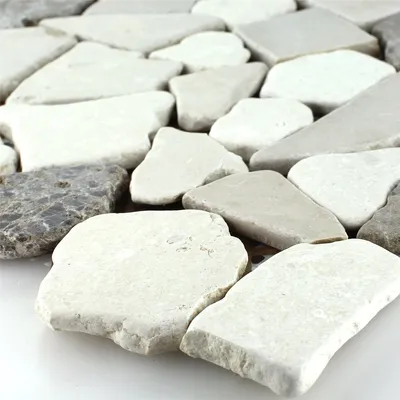 Produktbild von Mosaikfliesen Marmor Bruch Coffee Beige