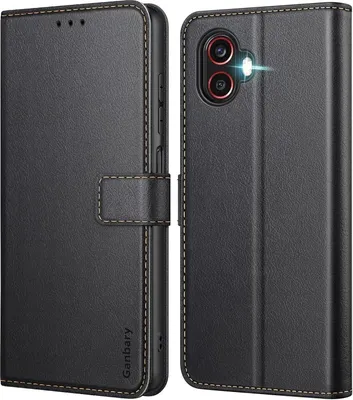 Zdjęcie produktu dla Wysokiej jakości skórzane etui na telefon Samsung Galaxy Xcover6 Pro Case Black