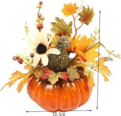 Produktbild von Künstliche Kürbisdekorationen, Tischornamente, Herbstdekoration