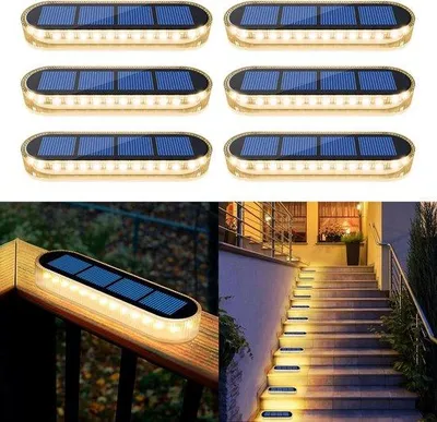 Productafbeelding van Zonnelampen voor buiten - Tuinverlichting LED - Padverlichting - IP68 Waterdicht - 30 LED - Warmwit