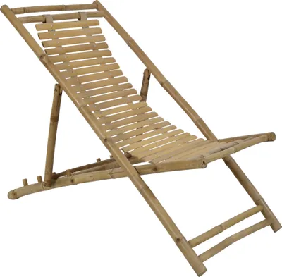 Produktbild von Lesli Living Strandstuhl im 2er-Set "Bambus"