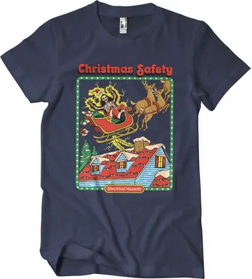 Produktbild von Christmas Safety T-Shirt - XX-Large  - Navy
