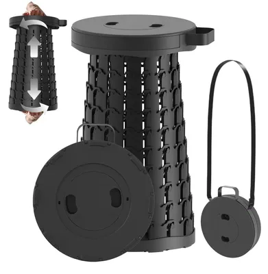 Produktbild von Campingkruk Klapphocker Faltbarer Hocker - Höhenverstellbar - 200 kg - Tragbar