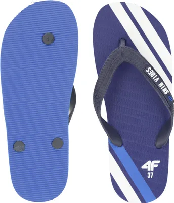 Produktbild von 4F Boys' Blue Flip Flops mit Streifen Größe 31