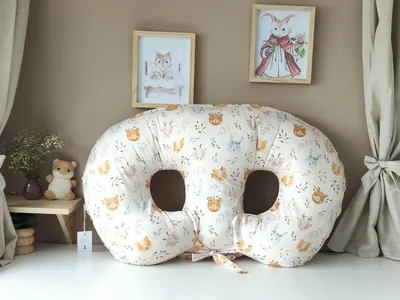 Produktbild von Großes Stillkissen für Zwillinge, Geschenk für Zwillinge