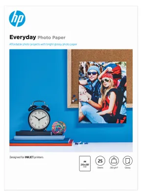 Produktbild von HP Fotopapier, glossy A 4 200 g, 25 Blatt         Q 5451 A